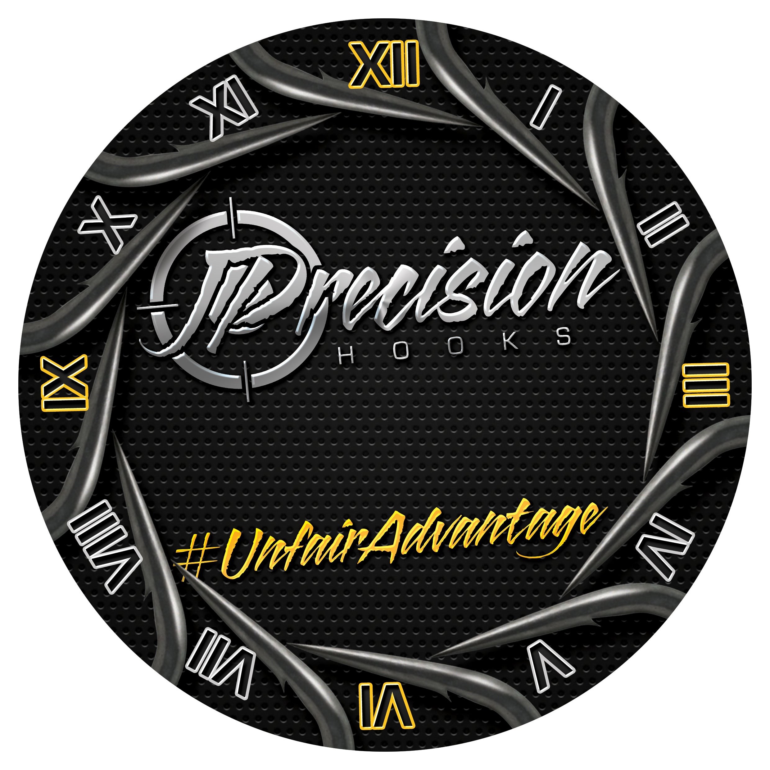 J Precision Hooks Wall Clock