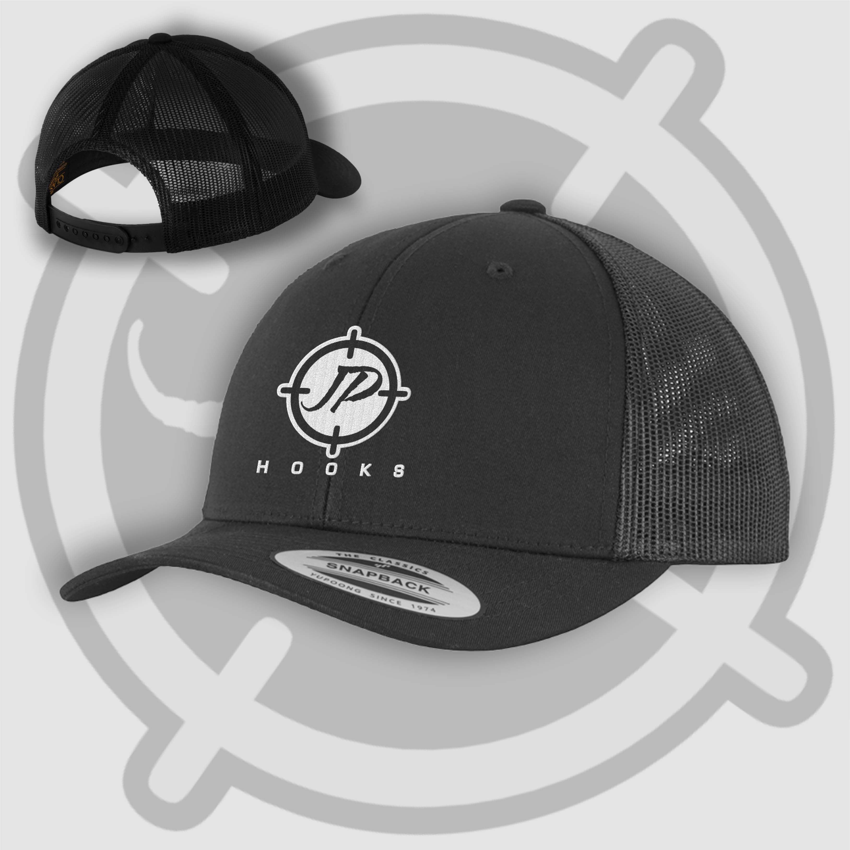 J Precision Trucker Cap Minimal Logo