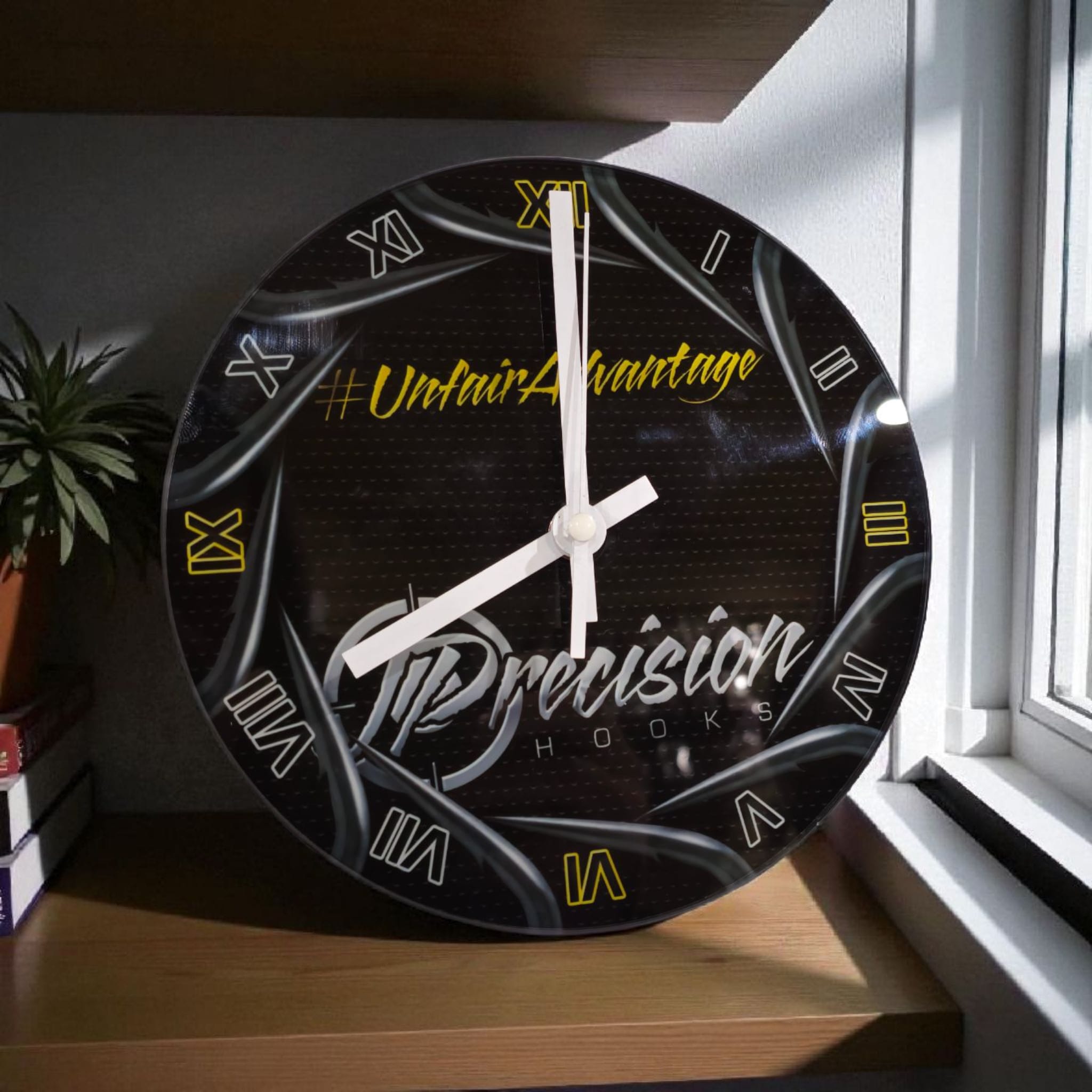 J Precision Hooks Wall Clock